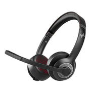 JIAMQISHI Bluetooth Headset with Microphone Wireless Headphones ENC Noise Cancelling Microphone Over-Ear Bluetooth V5.0 Headphone for Computer/Laptop/iPhone/Android/Cell Phones/Zoom/Ms Teams/Skype