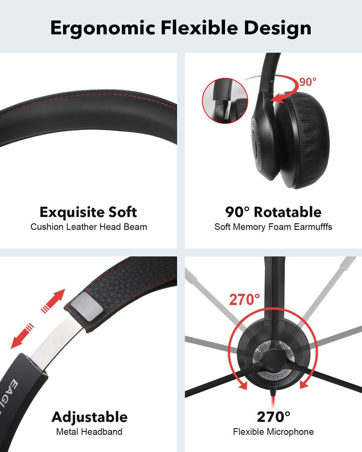 JIAMQISHI EH01 USB Headset