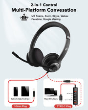 JIAMQISHI EH01 USB Headset
